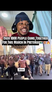 Pretoria March: Over 1000 People Unite in Powerful Demonstration 🇿🇦✊🏽