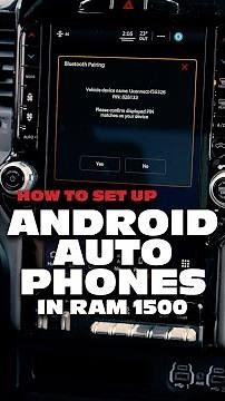 How to set up Android Auto in a Ram 1500 with UConnect 5