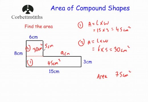 Area of a Compound Shape - Corbettmaths