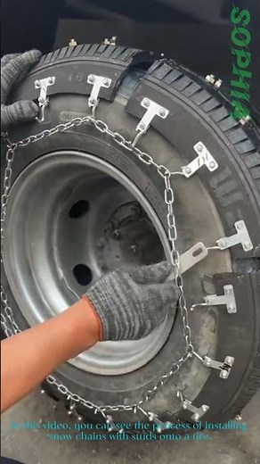 How to Install Snow Chains with Studs on Tires | Winter Safety