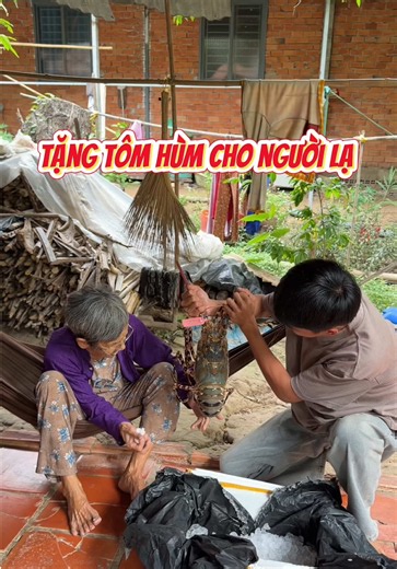 Tặng Tôm Hùm cho người lạ #thieunhatnguyen