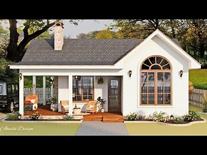 Stunningly Beautiful Small Cottage With Spacious Wrap-Around Porch| Small House Design