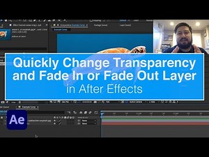 Quickly Change Transparency and Fade In or Fade Out Layer in After Effects