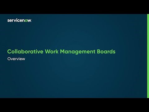 Collaborative Work Management Boards | Overview