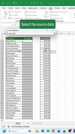 This is a great way to track your availability 🕰️ #excel