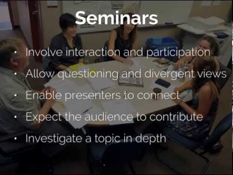 What Is A Seminar?