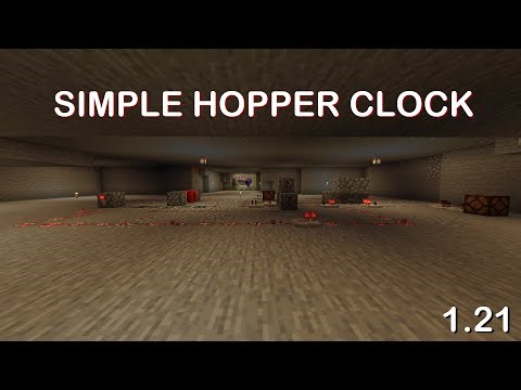 Simple Redstone Hopper Clock Tutorial | Minecraft 1.21
