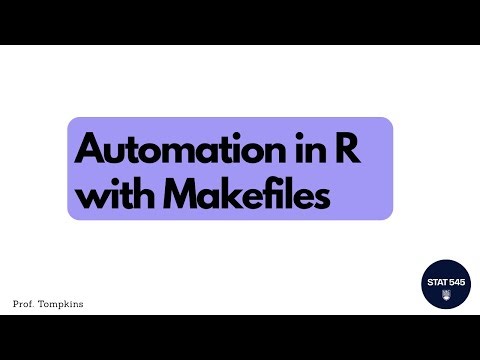 Automated Workflows in R with Makefiles