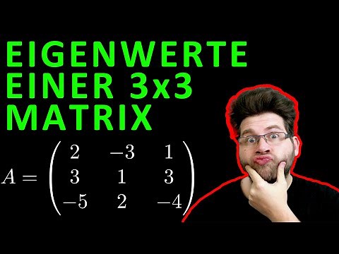Eigenwerte einer 3x3 Matrix berechnen - einfach erklärt - Mathe