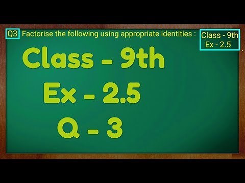 Class - 9th, Ex - 2.5, Q3 (POLYNOMIALS) Maths NCERT CBSE