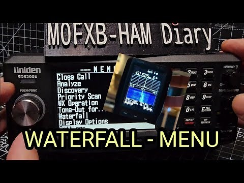 UNIDEN SDS200/100 FULL WATERFALL INSTRUCTIONS / TUTORIAL