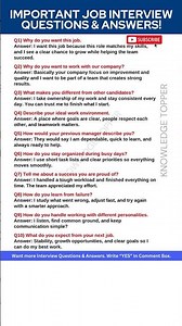 10 Most Important Job Interview Questions and Answers