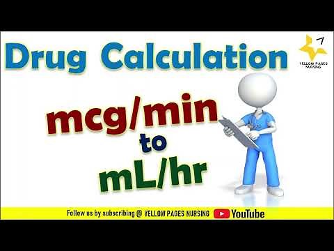 Drug calculation for Nurses | Converting mcg/min to mL/hour | Using infusion pump | PART-2