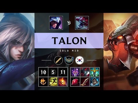 Talon Mid vs Cho'Gath - KR Challenger Patch 25.19