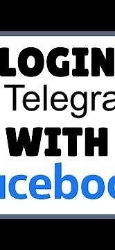 How to Sign in to Telegram With Facebook | Telegram Facebook Login