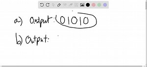 Find the output generated from the input string 01110 for the finite-state machine with the state table in a) Exercise 1(a). b) Exercise 1(b). c) Exercise 1(c). | Numerade