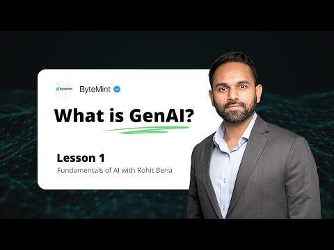 What is Generative AI? | AI Fundamentals (Lesson 1)