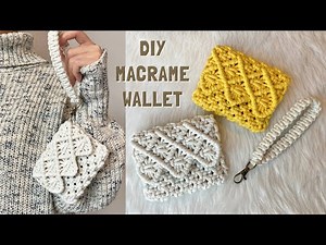 DIY Macrame Wallet / Card Holder Tutorial