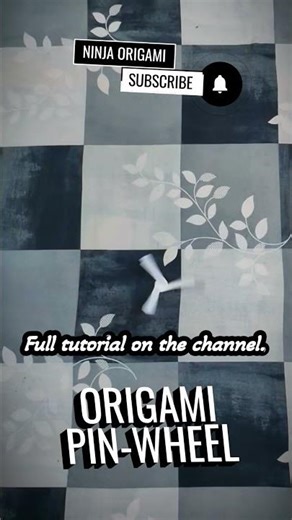 Origami Pin-Wheel Twist #NinjaOrigami #diy #origamipinwheel