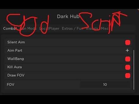 GOD ARSENAL SCRIPT (DARK HUB)(pastebin) (Unpatched)