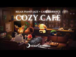 【ACNH BGM】Night Café 🌙 A Hidden Coffee Shop｜Relaxing Piano Jazz + Café Ambience｜2 Hours｜Work BGM