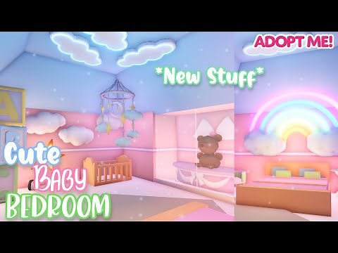 Cute Baby Bedroom🌈🎠 Speed Build *New Stuff* | Roblox Adopt Me