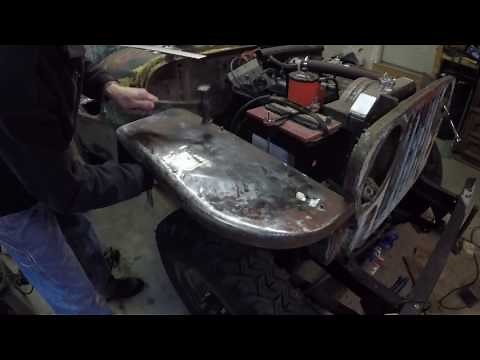 Shrinking Stretched Sheet metal with a Propane Torch