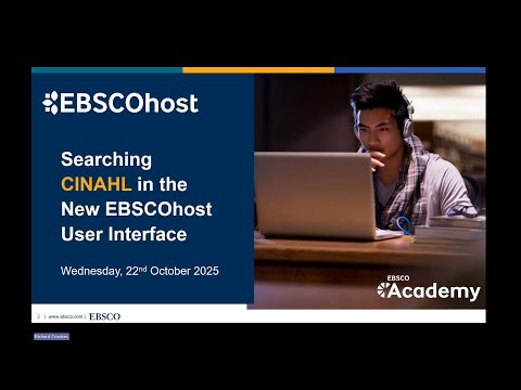 Searching CINAHL in the New EBSCOhost User interface