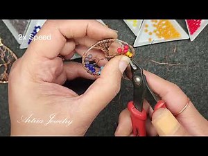 Chakra Tree of Life Pendant, Colorful Rainbow Wire Necklace, Beginner-friendly Wirewrap Tutorial