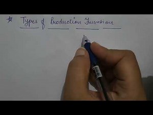 Production Function - Types of Production Function - Easy Tutorial in Hindi and English