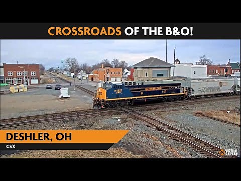 Deshler, Ohio, USA | Virtual Railfan LIVE !