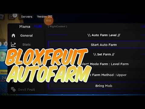 HOW TO AUTOFARM IN BLOXFRUIT MOBILE WITH MAMA HUB
