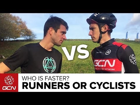 Running Vs. Cycling | Who Is Faster - GCN Or GTN?