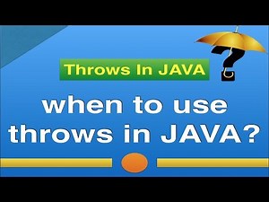 When to use throws keyword in JAVA || Try Catch vs Throws || Exception handling in java