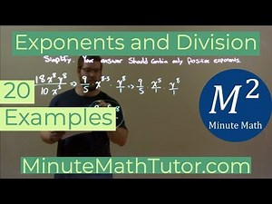 Exponents and Division | 20 Examples