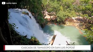 151K views · 2.4K reactions | 3 cascadas poco conocidas de México: Tamasopo, 1/3.  Está en la Huasteca Potosina y es un balneario natural para que vayas con toda la familia.  Puedes aventarte de sus cascadas que llegan hasta los 25 m de altura.  #Cascadas #México #CascadaTamasopo #Turismo #Tamasopo #SanLuisPotosí #HuastecaPotosina #MéxicoTravelChannel | México Travel Channel | Facebook