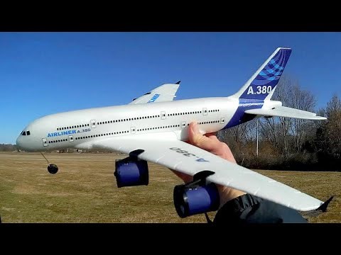 Airbus A380 RTF Three Channel RC Airplane Flight Test Review