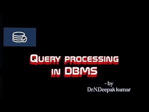 Query processing in DBMS // Easy way 2 learn by us // in telugu//.