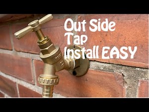 Outside tap installation quick easy step by step easy installation garden tap
