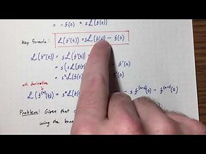 Lecture 23 - Solving ODEs with Laplace transforms