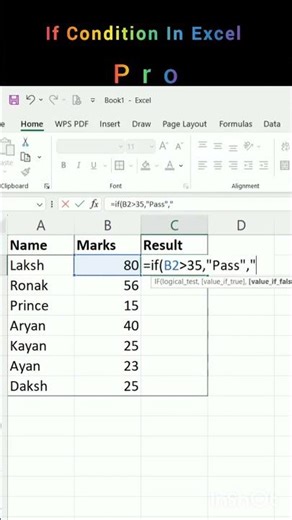 Excel IF Formula Explained in 5 Minutes 🔥#excel #formula #condition