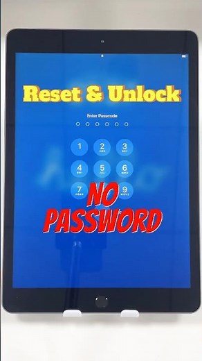 How to Reset and Unlock iPad Without Passcode #ipad #unlockipadwithoutpasscode