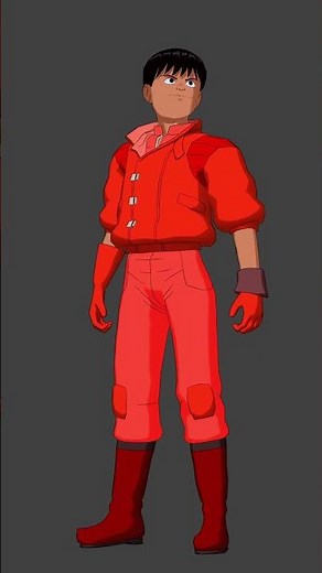 I made anime characters in Blender ｜ Akira