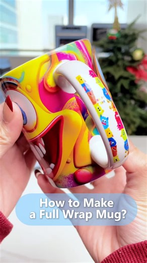 PYD Life on Instagram: "Want to create a seamless full-wrap mug design? Here’s your step-by-step guide! Using our 11oz sublimation ceramic mug blanks + 12L sublimation oven, you can easily sublimate a vibrant, edge-to-edge print. From taping, wrapping, to curing inside the oven—follow this quick tutorial and make your own personalized full-wrap mugs for gifts, business or holidays! #pydlife #sublimationtutorial #sublimationmug #sublimationoven #11ozmug #fullwrapmug #mugmaking #diygiftsideas #cra