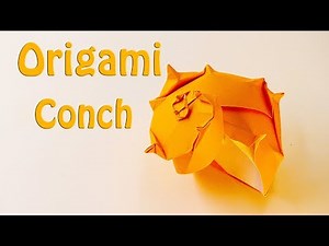 🔴Origami Conch/Turban Shell🔴 - How to Make a Paper Conch/Turban Shell!(15 Minutes)