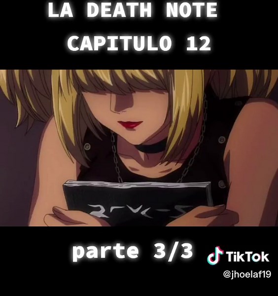 la death note capitulo 12 - 3/3 #deathnote #anime #viral #sigueme_para_mas_videos_asi