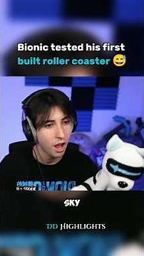 Bionic tested his first built rollercoaster 😅