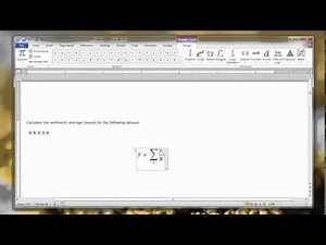 How do I show my calculation in a Word document?
