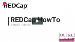 REDCap HowTo - Version Control