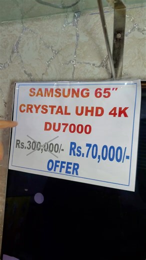 LIMETID STOCK 65 INCH SAMSUNG MODAL CRYSTAL UHD 4K ONLY 70.000 💞 | samsung tv